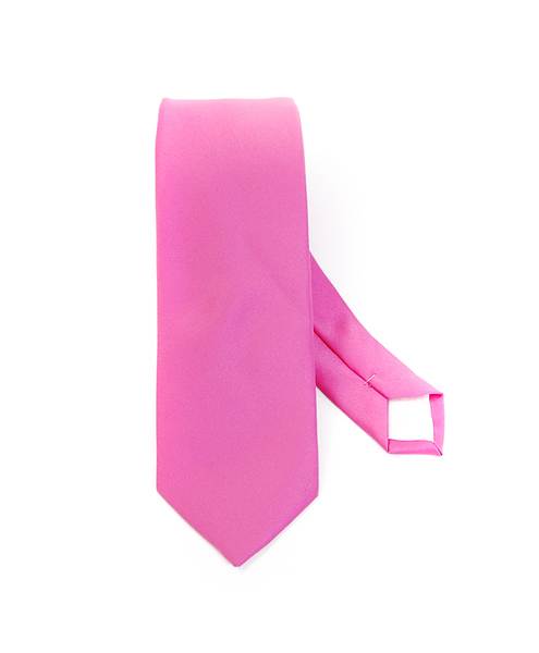Polyester Slim Tie , Hot Pink