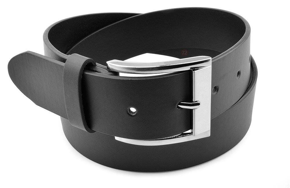 Moda Di Raza - Men Leather Belt - Jean Dress Belt With Buckle Desginer Inspired - Black/X-Large