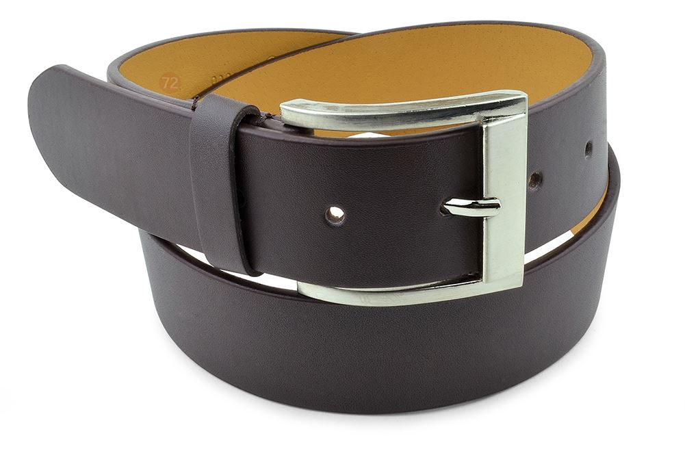 Moda Di Raza-Men Leather Belt - Jean Dress Belt With Buckle Desginer Inspired - Brown/Large