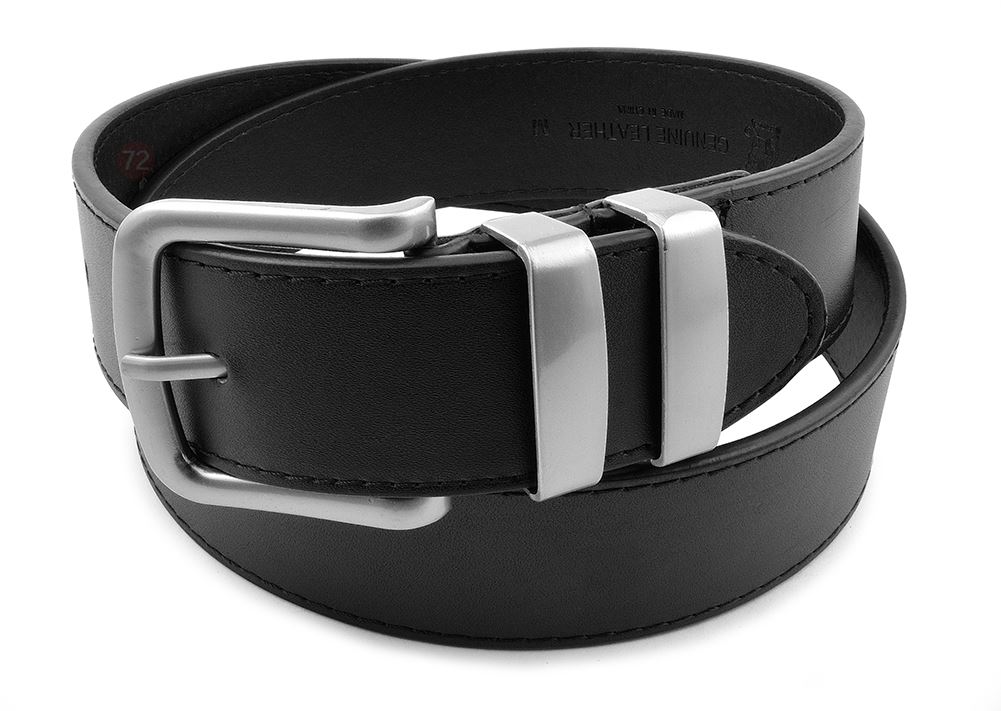 Moda Di Raza - Men Leather Belt - Jean Dress Belt With Buckle Desginer Inspired - Black-I/X-Large