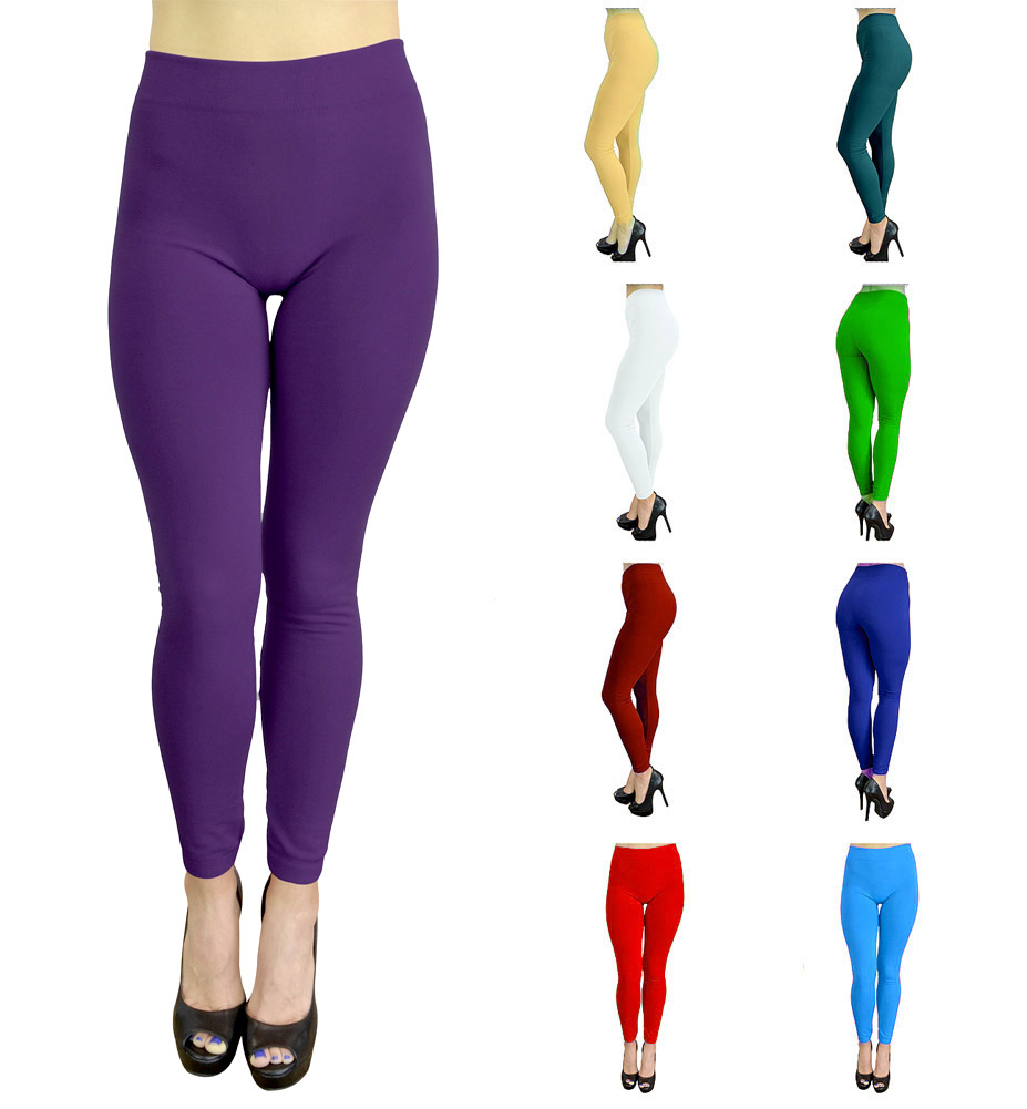 Womens Leggings Workout Leggings Yoga Solid Color High Waisted by Belle Donne