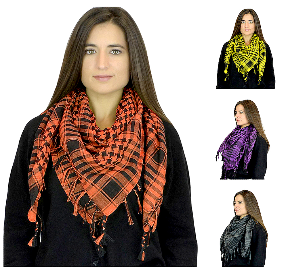 Women's Trendy Soft Houndstooth Square Shawl Scarf