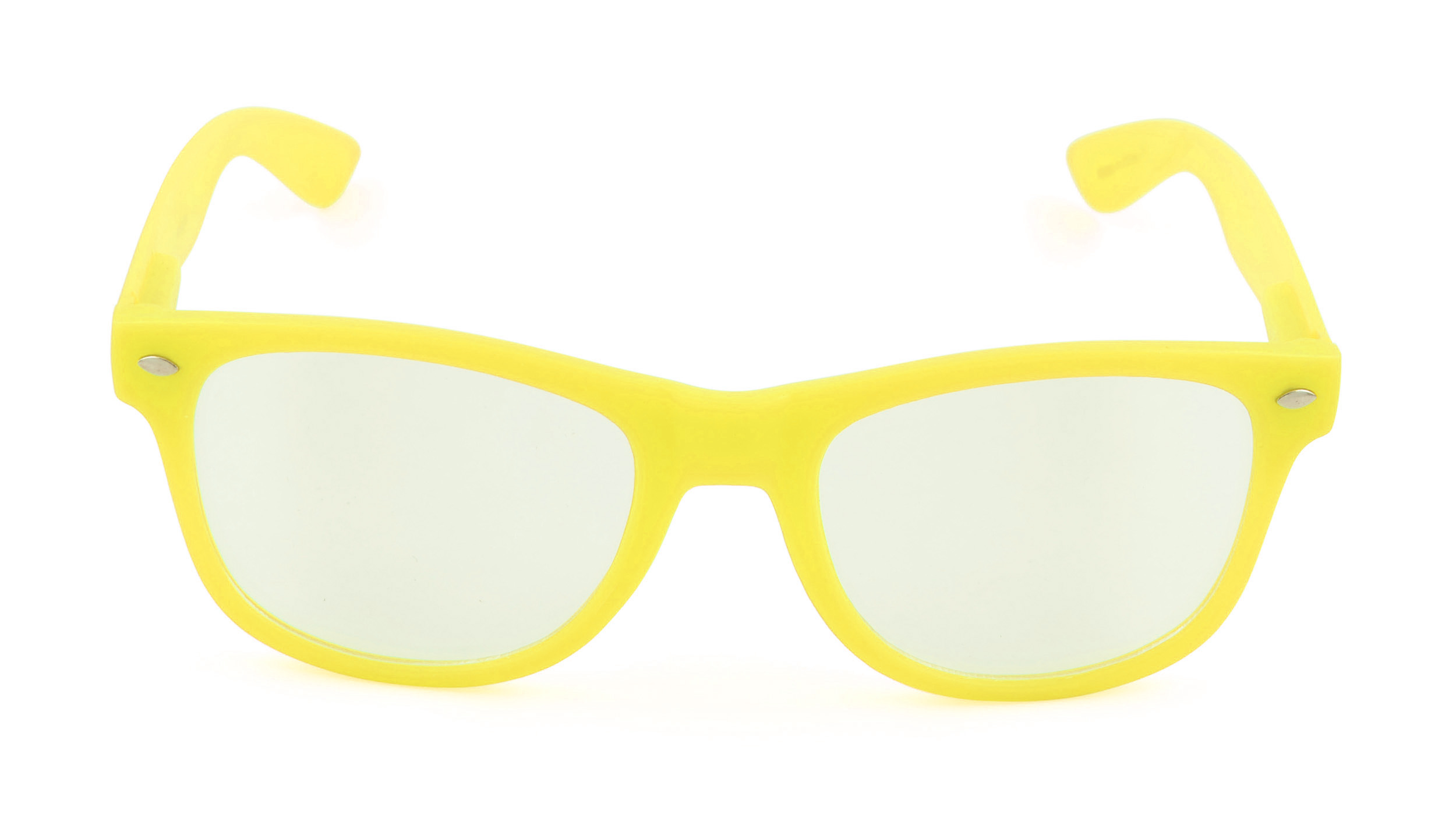 Belle Donne - Unisex Cool Rave Style Glow in the Dark Sunglasses - Yellow