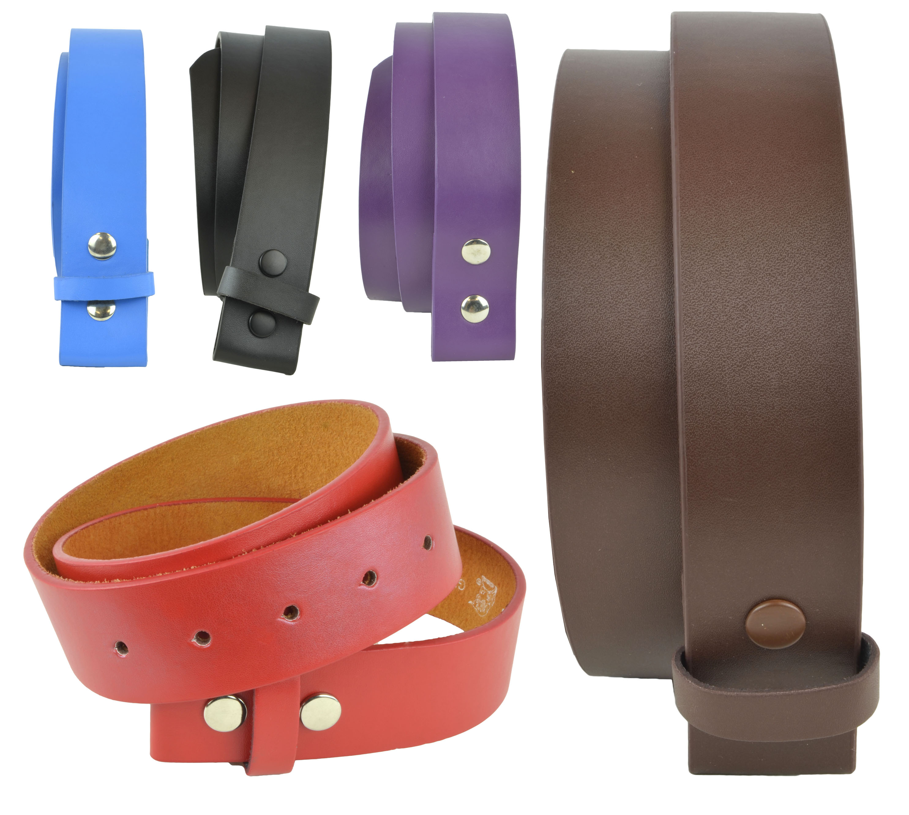 Belle Donne - Women Belt Straps|Belt Without Buckle|Man Made Leather|Many Colors