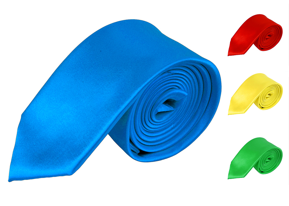 Men's / Boy's Slim Polyester Tie  - Neckwear - Skinny Tie by Moda Di Raza
