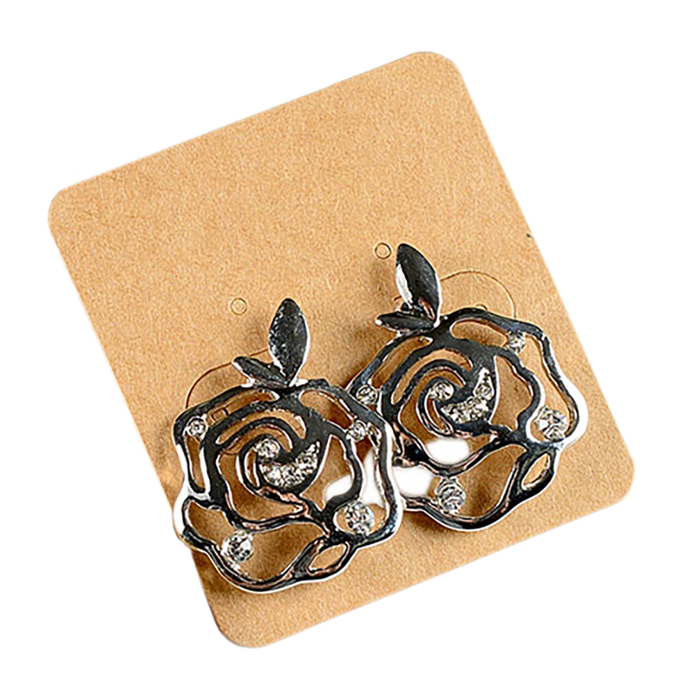 Belle Donne Earring Drop n Dangle For Girls / Women Ear Ring Jewelry Sets - Silver