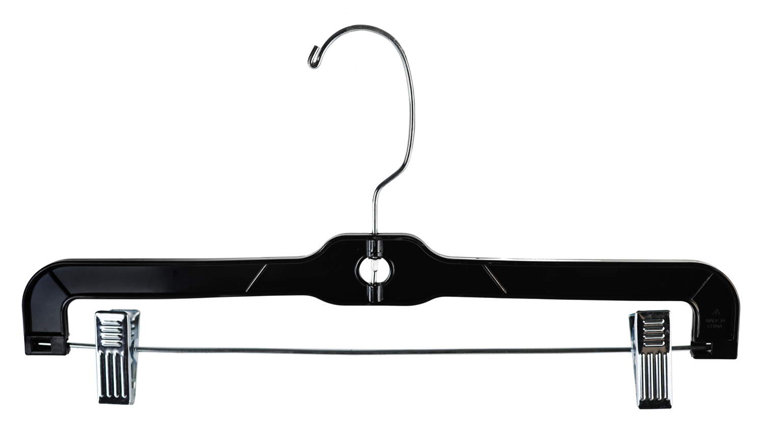 Shop72 - Black Plastic Skirt and Pant Hangers 14 Inch Holds up to 6 lbs