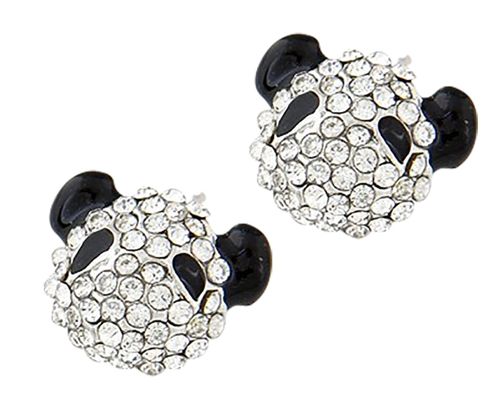 Belle Donne Earring / Necklace Animal Shape  For Girls / Women Jewelry Animal - Silver-Panda One Size