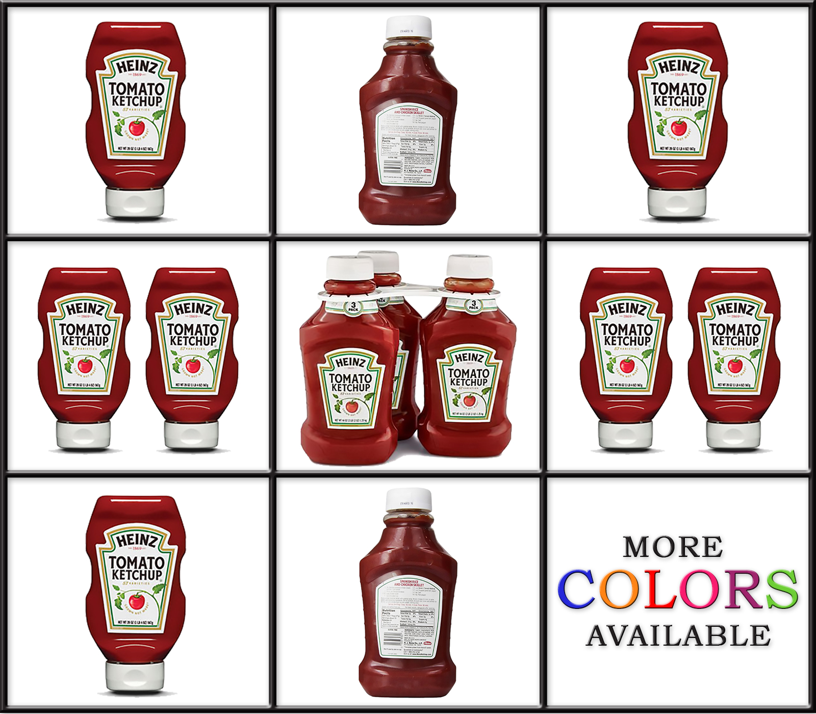 Heinz Tomato Ketchup 44 oz. bottle. Multiple Packs