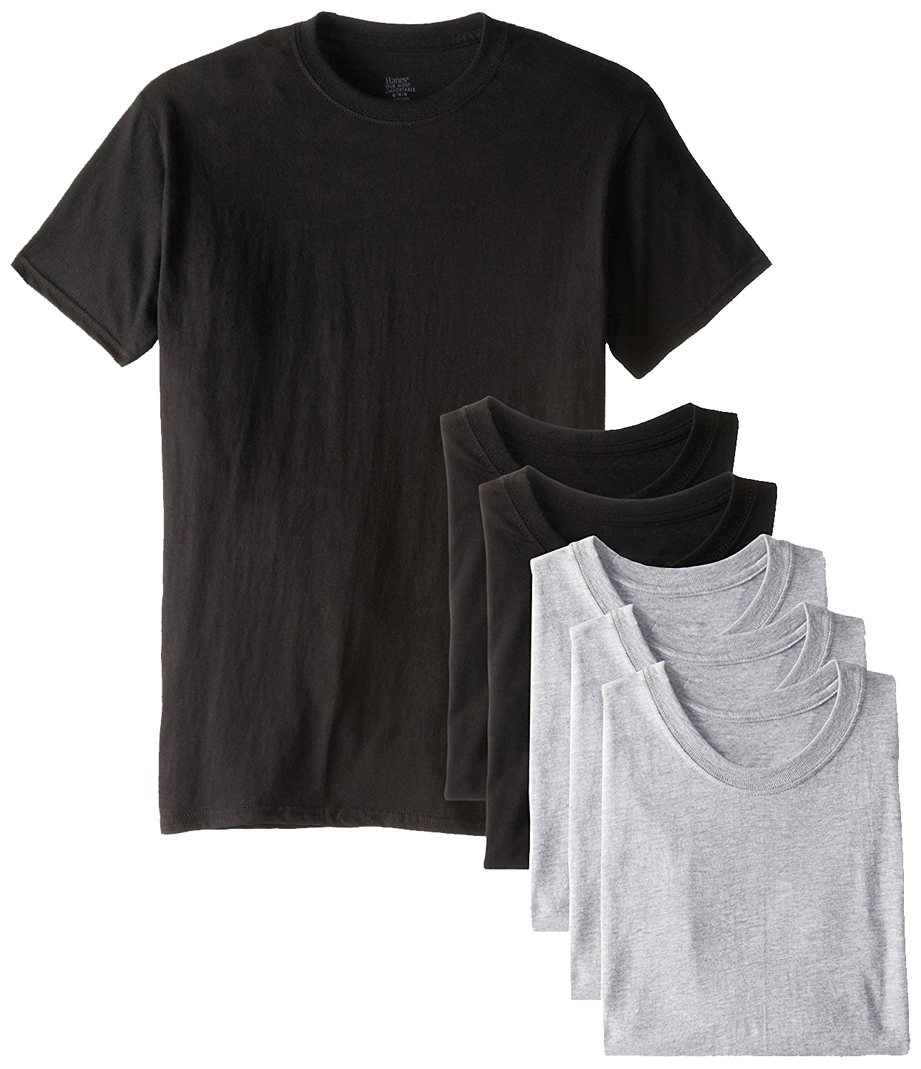 Hanes Men's Tagless Cotton Crew Undershirt |Hanes Men T-shirt|Breathable & Moisture Wicking Technology