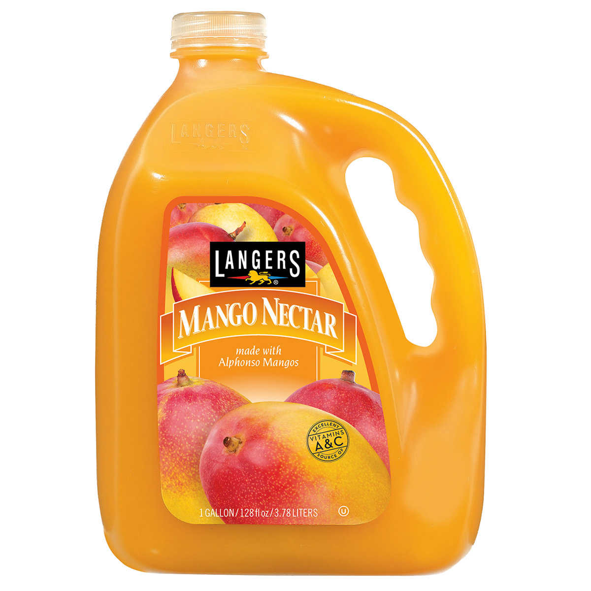 Langers Juice Mango Nectar - 1 Gallon (128 Ounce or 3.78 Liter)