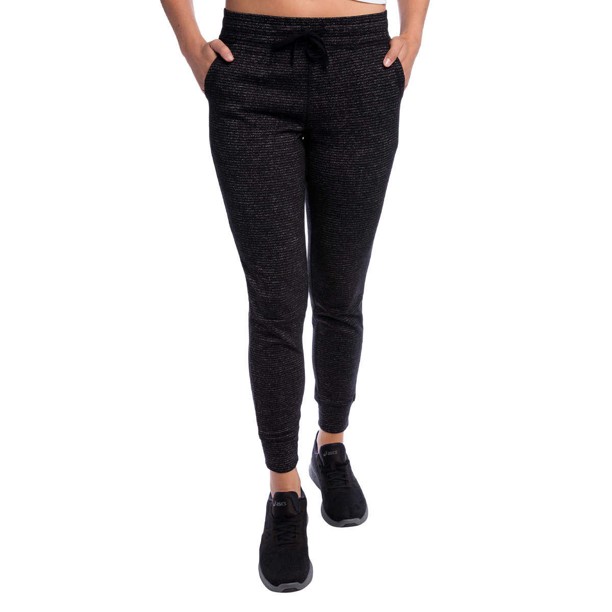 Champion Women's French Terry Pocket Pant, Black/Small