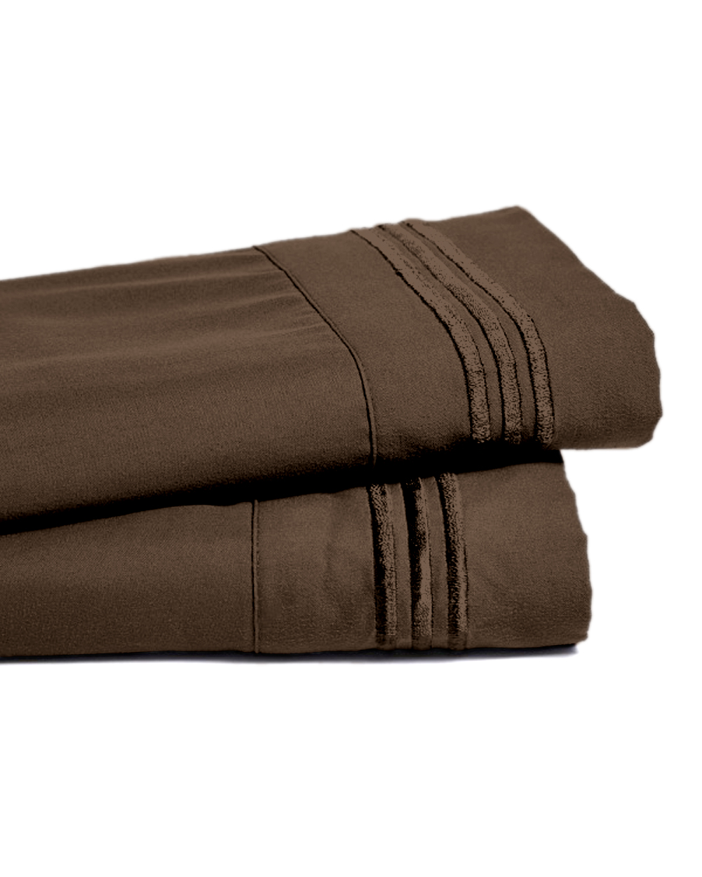 Deep Pocket Bamboo Bed Sheet - Luxury 2200 Embroidered Wrinkle, Fade and Stain Resistant Sheets - Chocolate Full Size