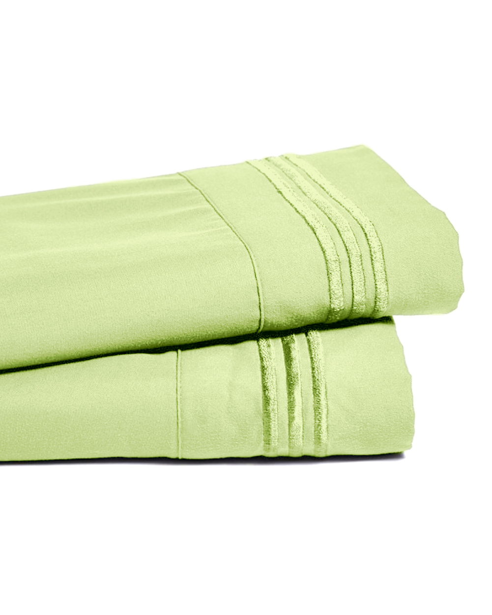 Deep Pocket Bamboo Bed Sheet - Luxury 2200 Embroidered Wrinkle, Fade and Stain Resistant Sheets - Mint Green King Size