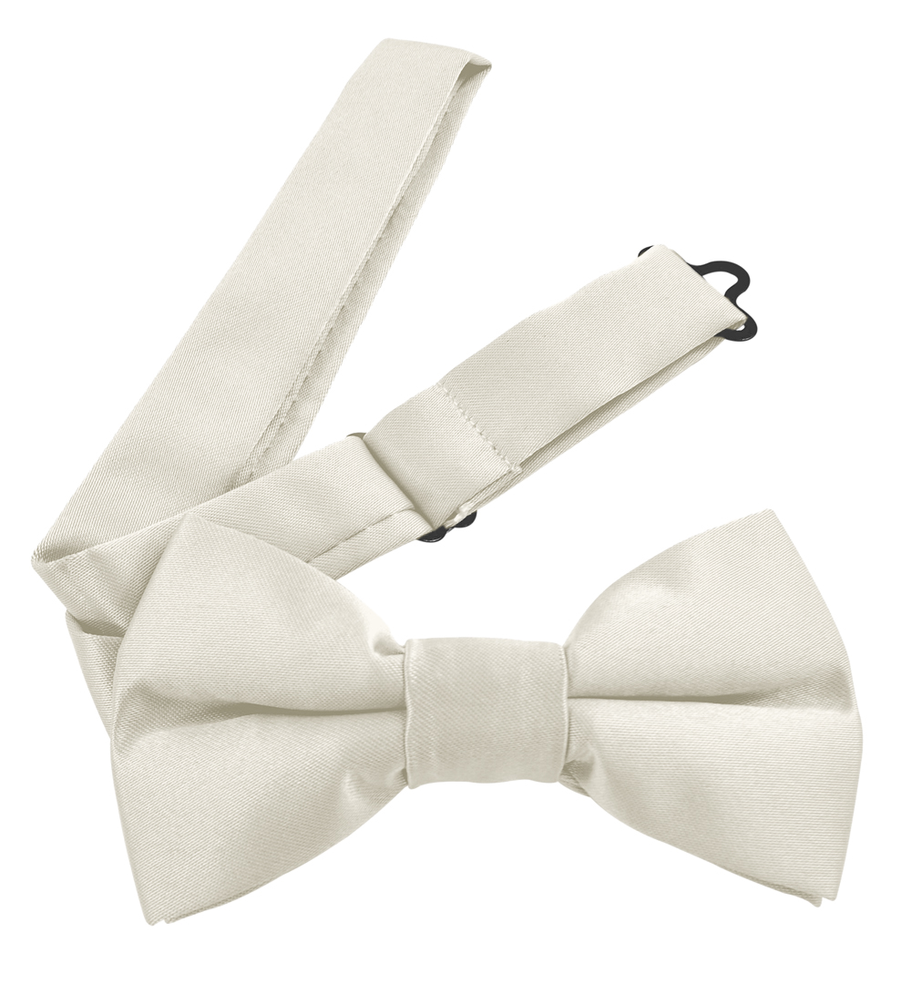 Moda Di Raza Men's Pre Tied Classic 2.5 Inch Bowties with Adjustable Strap - Off White