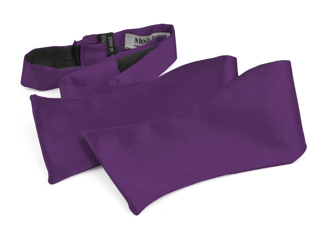 Bow Ties For Men's Adjustable Self Tied Gift Box Moda Di Raza - Eggplant 