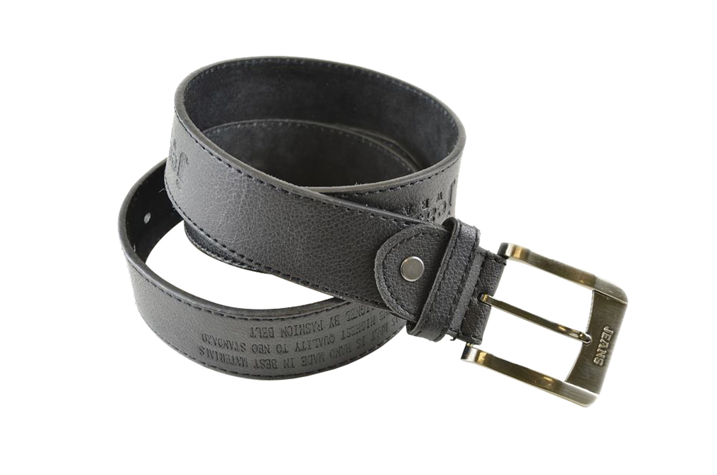 Moda Di Raza-Men Leather Belt - Jean Dress Belt With Buckle Desginer Inspired - Black-V/Large