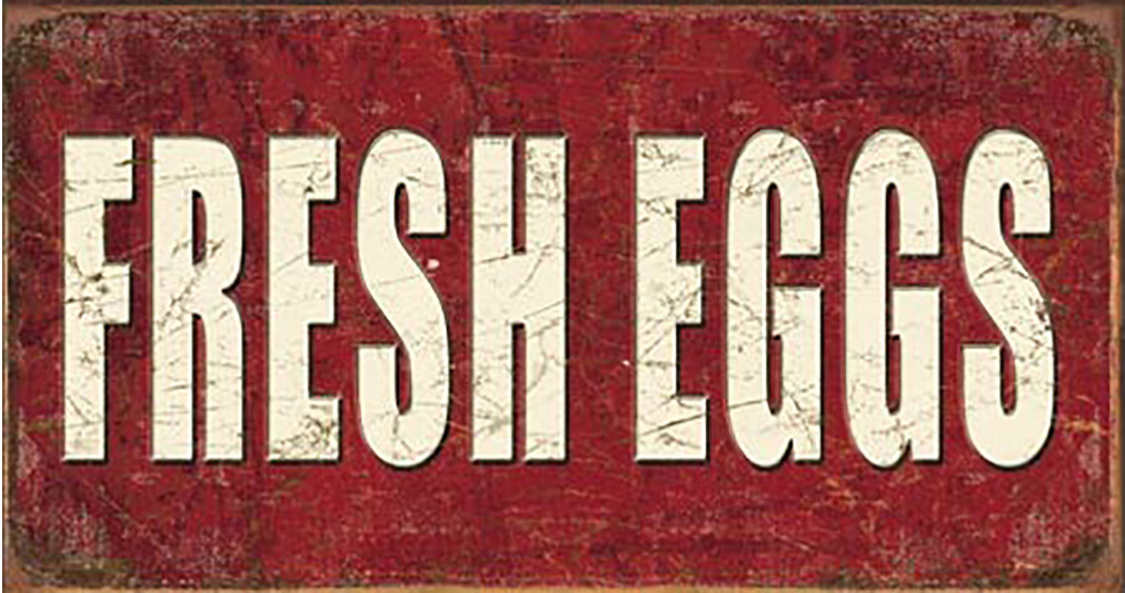 Shop72- Tin Signs Fresh Eggs Tin Sign Retro Tin Sign Vintage Tin Signs
