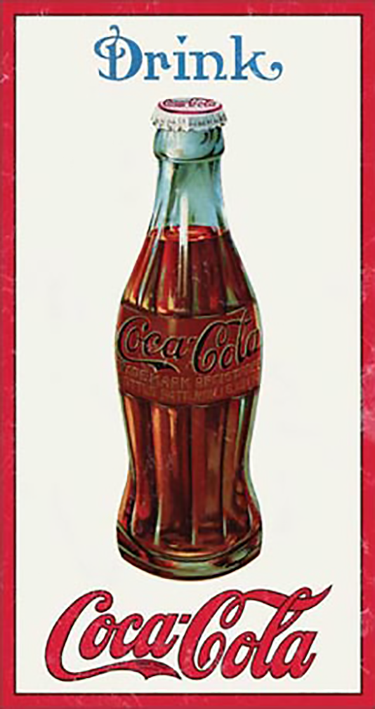 Shop72- Tin Signs Coke Cola 1915 Bottle Retro Tin Sign Vintage Tin Signs