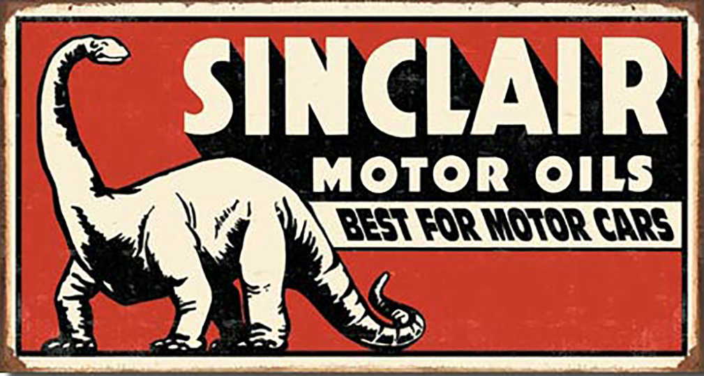 Shop72 - Tin Signs Retro Vintage Gas Tin sign n Oil Tin Sign Wall Decor Garage - Dinosaur One Size