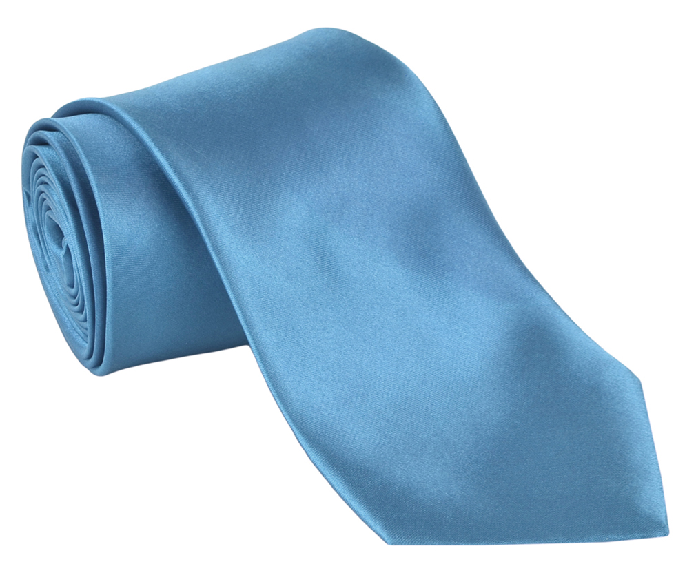 Dabung - Men's Formal Necktie Solid Colors, Finest Quality Ties - Turquoise