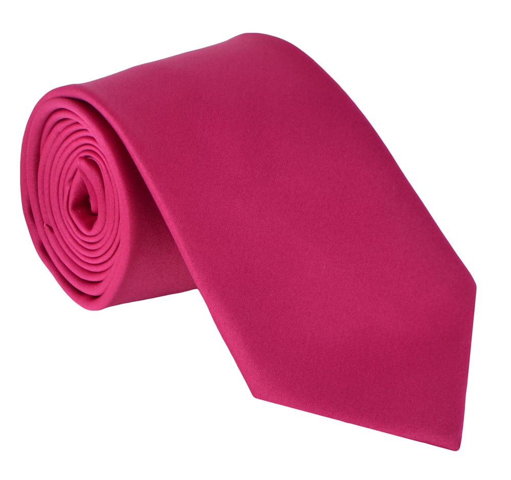 Dabung - Men's Classic Neck Tie - Silk Finish Polyester Necktie - Solid Color Long Ties for Men - Fashion Tie 57" x 3.5" Shiny and Non Shiny - Hot Pin