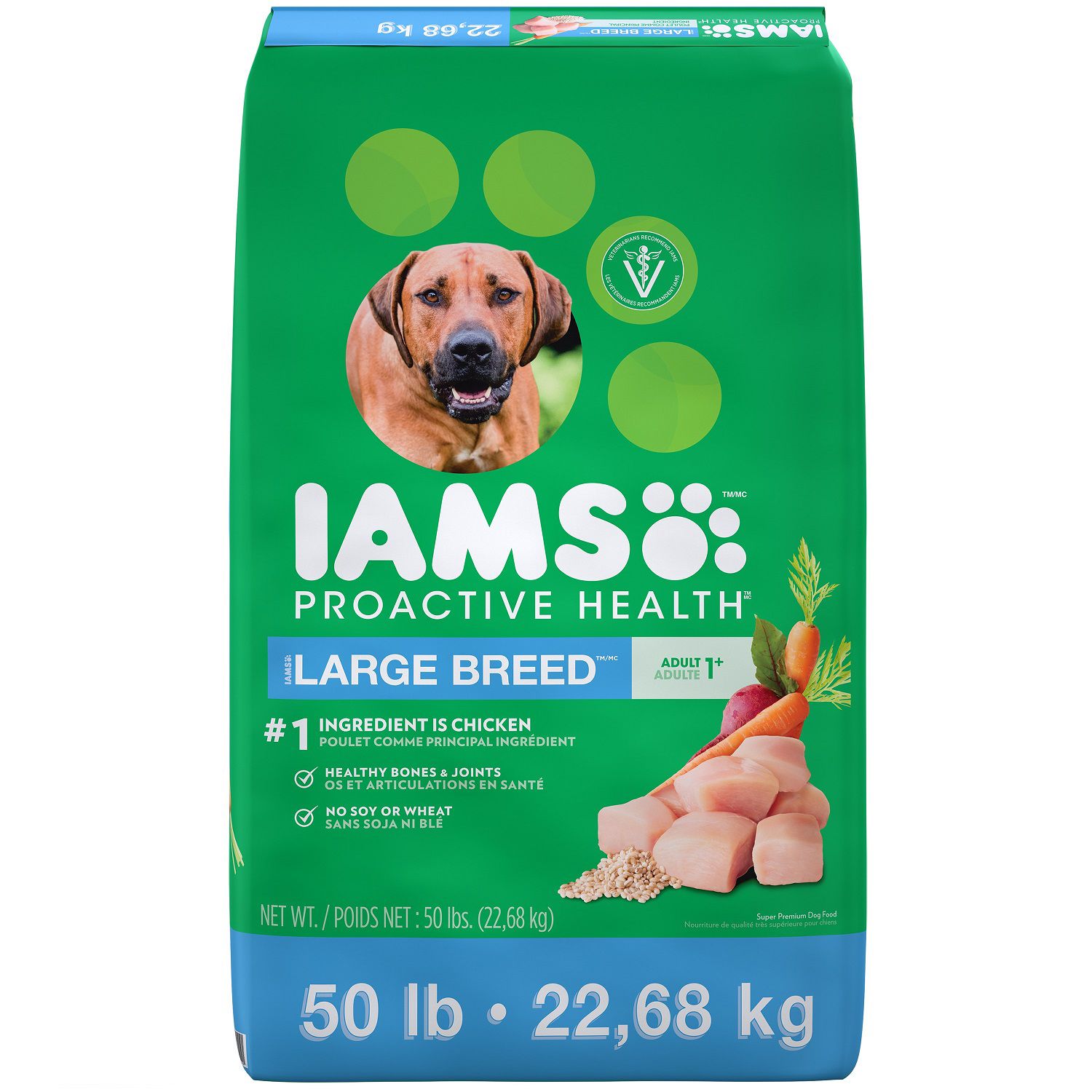 IAMS PROACTIVE HEALTH Large Breed Adult Dry Dog Food - Chicken (50 Lb)