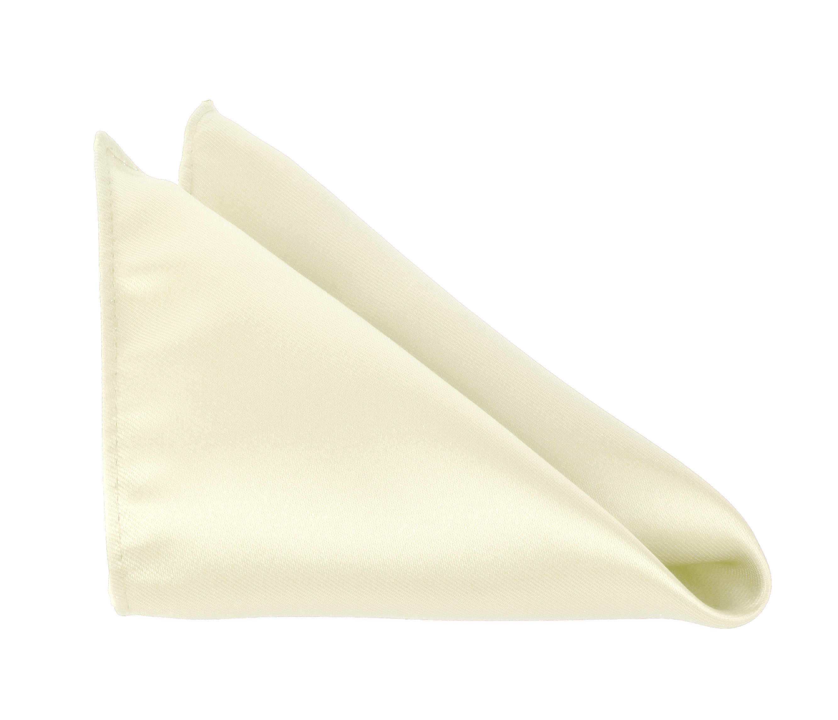 Moda Di Raza Pocket Square Handkerchief 10 x 10 Hanky Satin Finish| Pocket Square for Men| - Ivory Cream