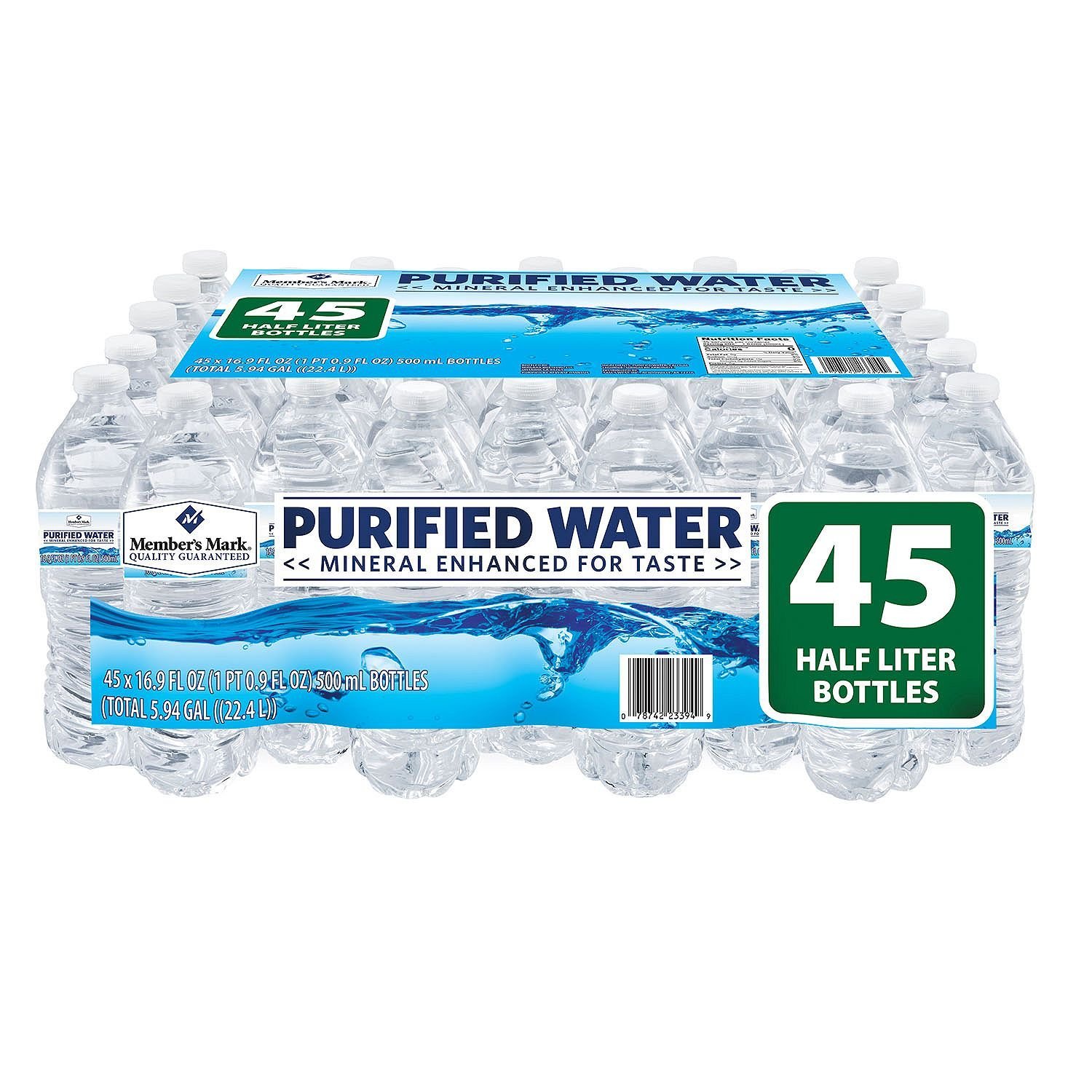 Member's Mark Purified Bottled Water (16.9 fl. oz., 45 pk.)