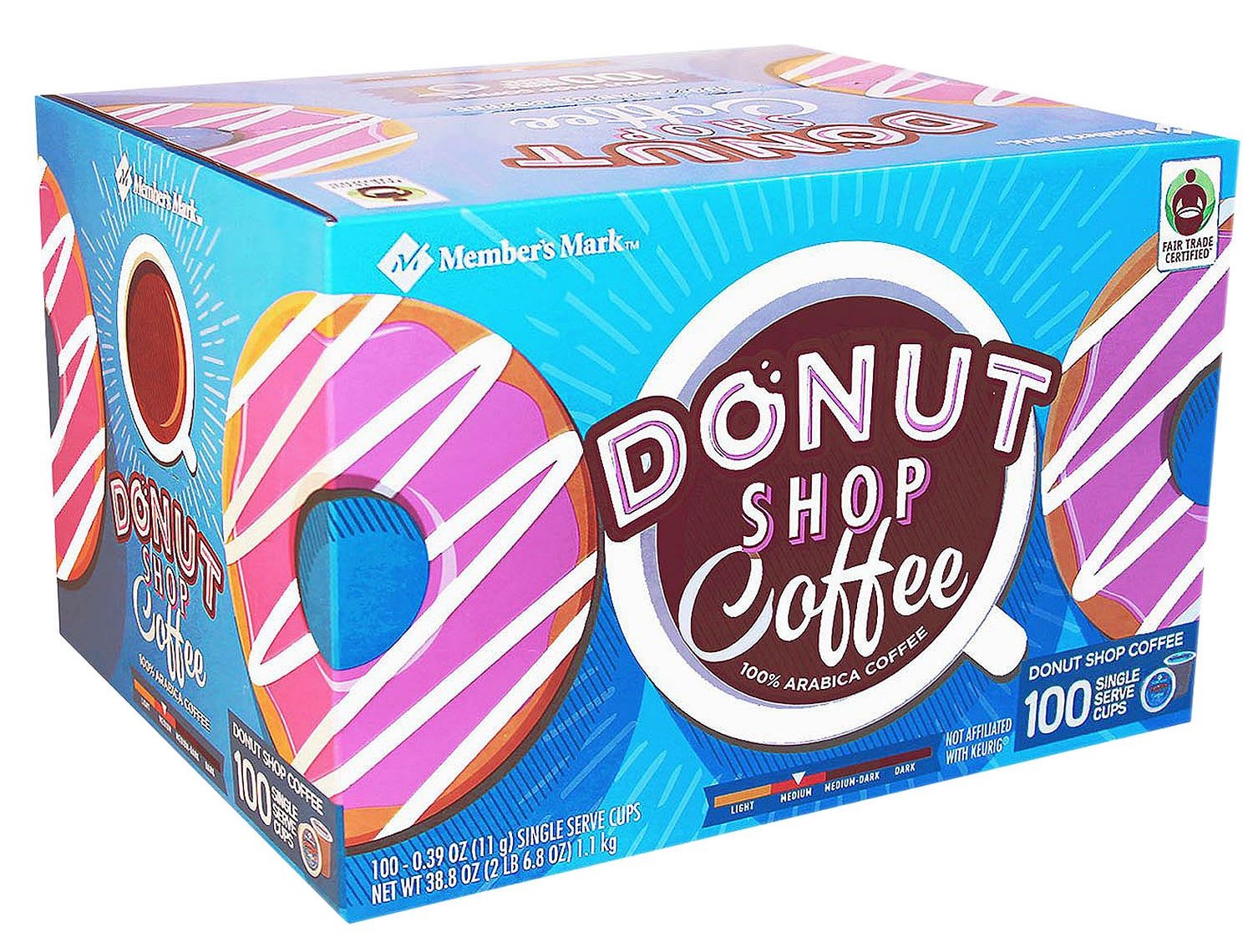 Member's Mark Donut Shop Coffee (100 single-serve cups)