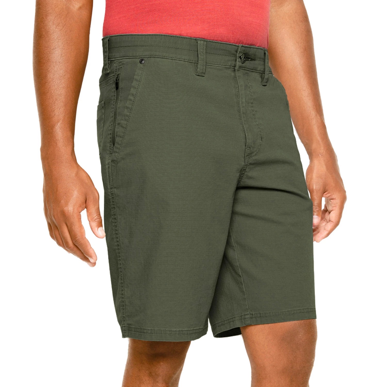 Weatherproof Men's Short Ripstop Utility Short |Big Pocket Men Short|Flex Waistband Short - Military Green 34W