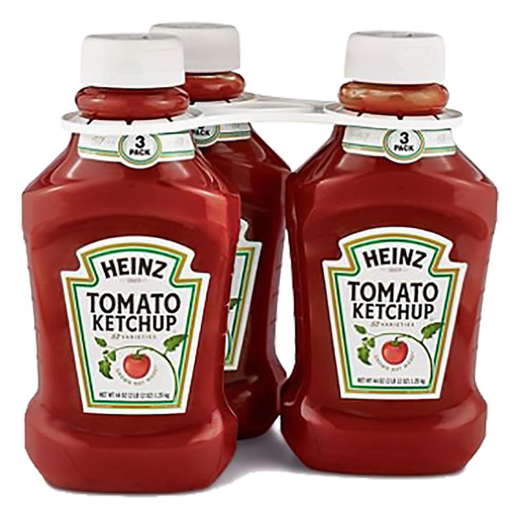 Heinz Tomato Ketchup (44 oz. bottle, 3 pk.) (Pack of 2) Total 6 Bottles