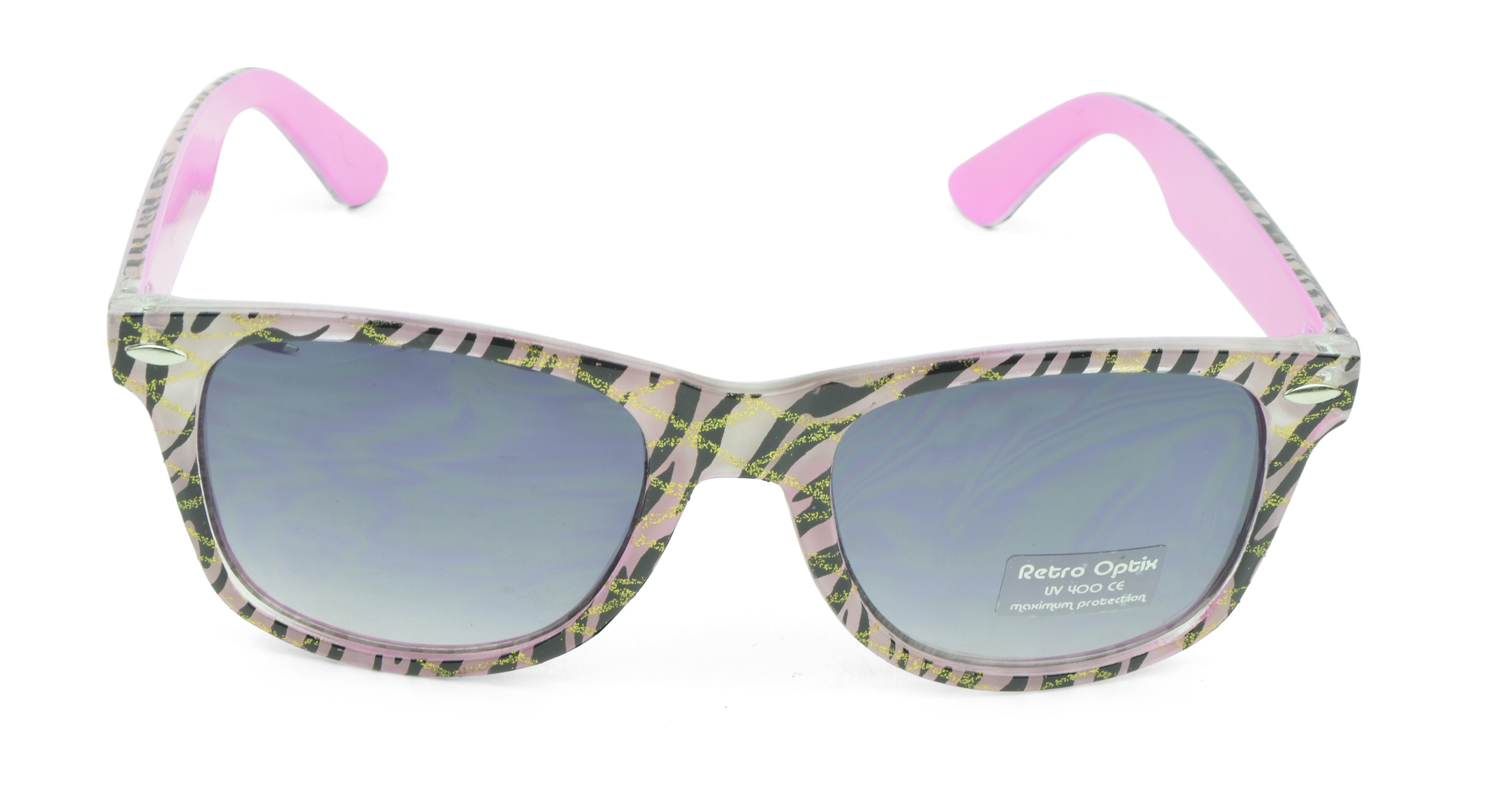 Belle Donne - Wayfarer Style Sunglasses Trendy Cheap Sunglasses High Quality Animal Print - Pink 