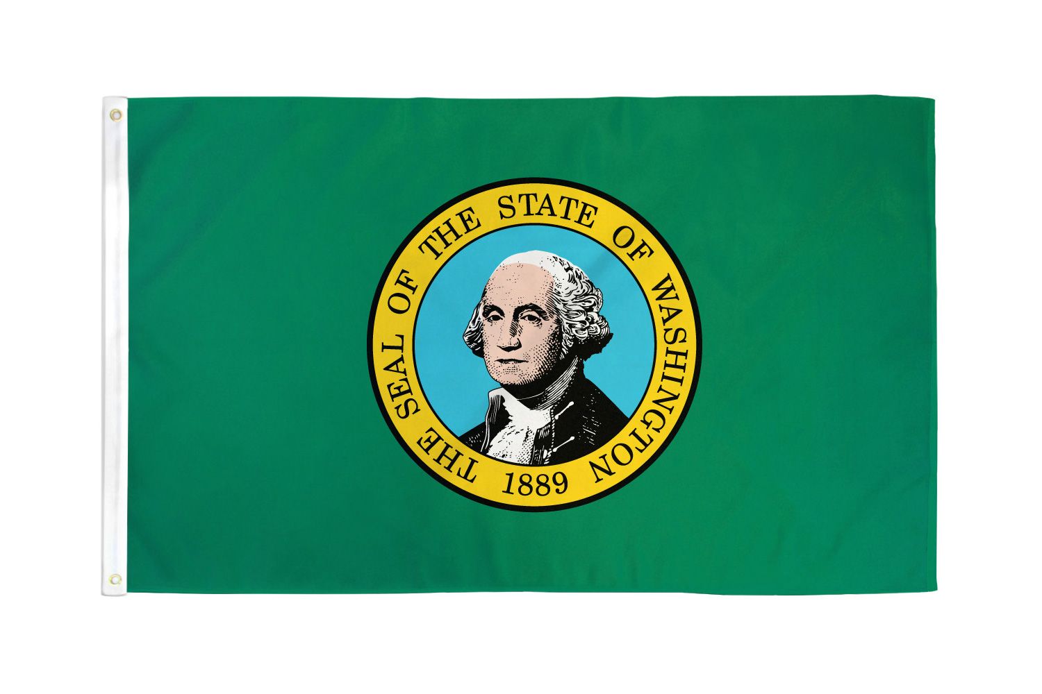 Shop72 - High Quality US State Flags - 100D 3x5 Polyester Flags - Washington-ST One Size