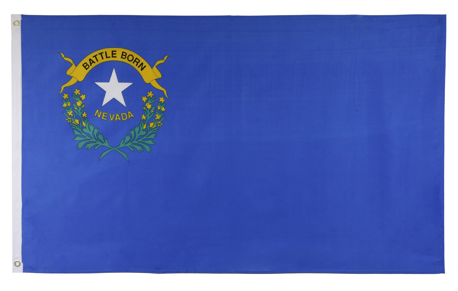 Shop72 US Nevada State Flags - Nevada Flag - 3x5' Flag From Sturdy 100D Polyester - Canvas Header Brass Grommets Double Stitched From Wind Side