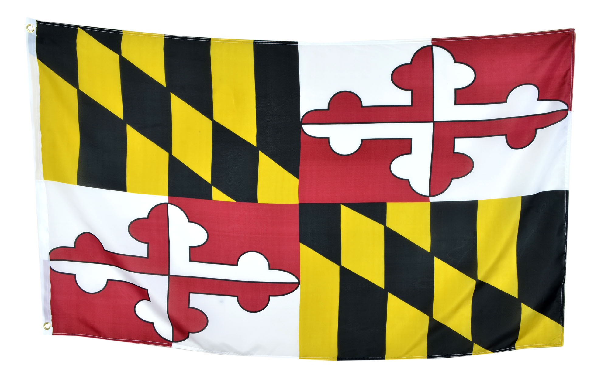 Shop72 Maryland State Flags 3x5' Sturdy Polyester Brass Grommets Double Stitched