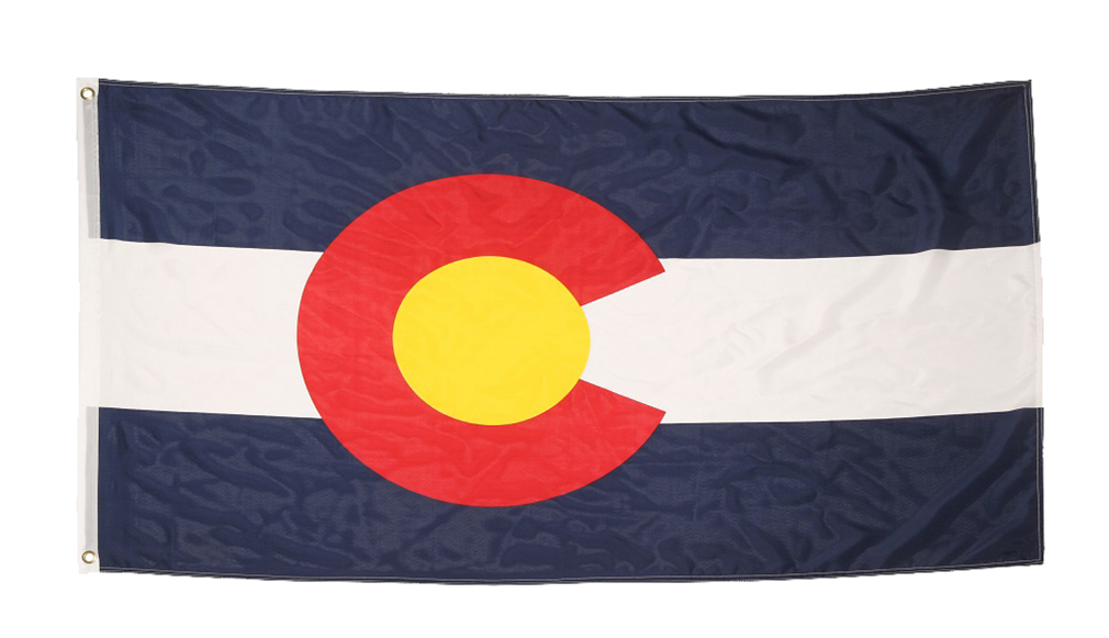 Shop72 US State Flags - Colorado Flag - 3x5' Flag from Sturdy 100D Polyester - Canvas Header Brass Grommets Double Stitched from Wind Side
