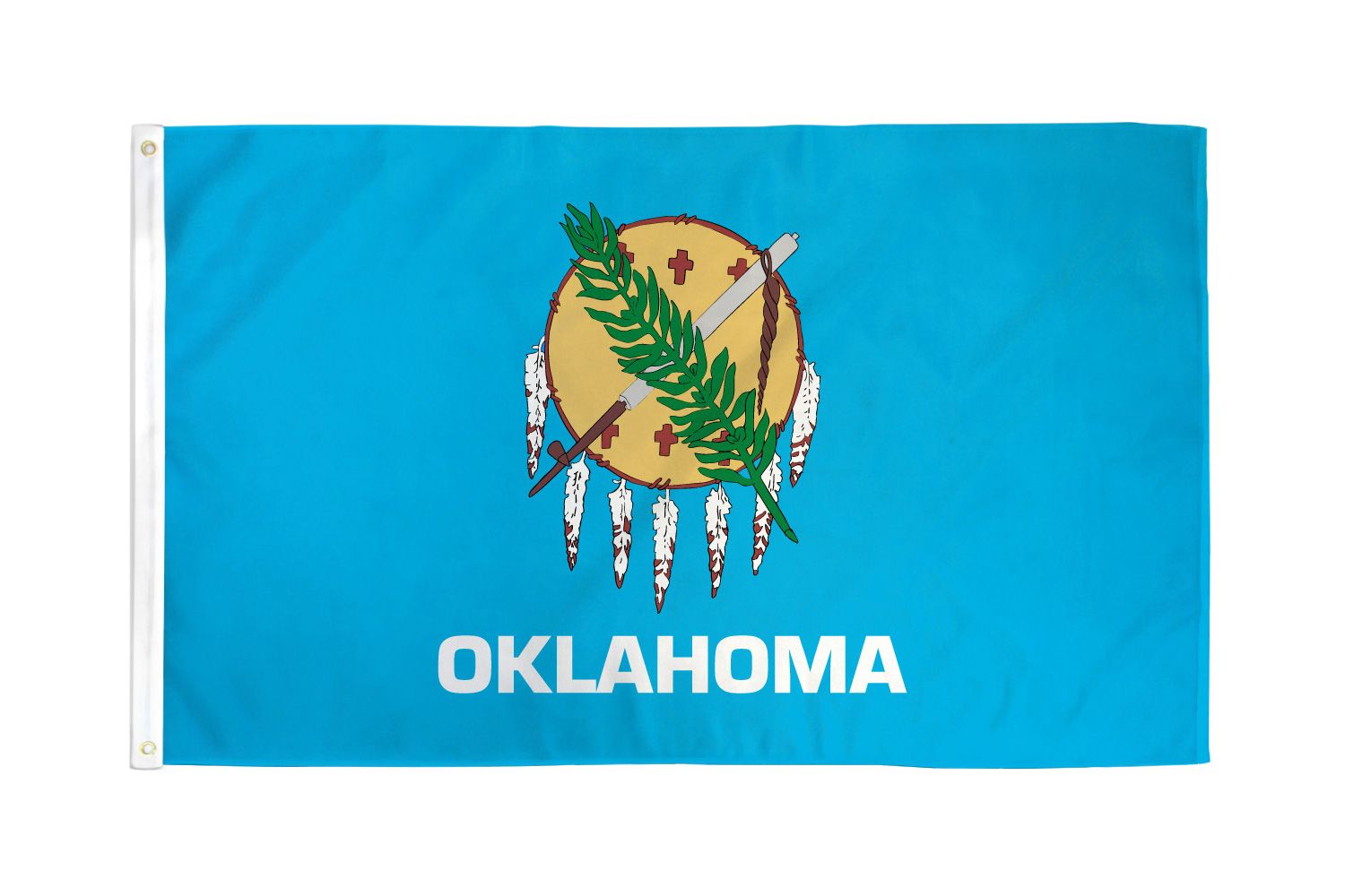 Shop72 - High Quality US State Flags - 100D 3x5 Polyester Flags - Oklahoma One Size