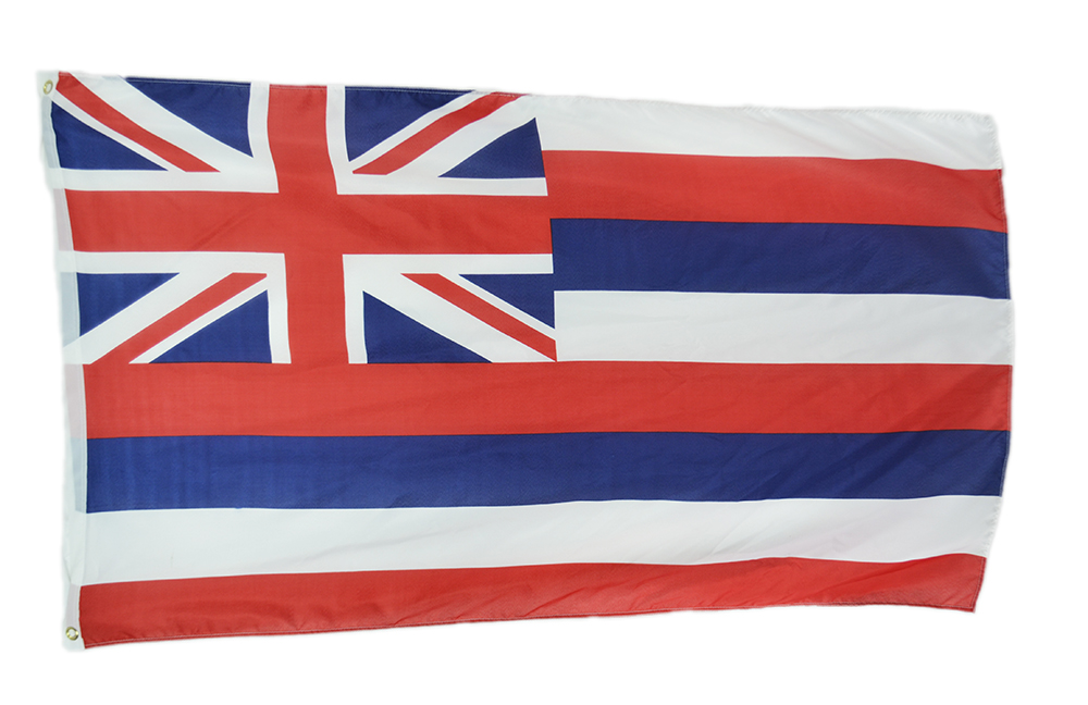 Shop72 US Hawaii State Flags - Hawaii Flag - 3x5' Flag From Sturdy 100D Polyester - Canvas Header Brass Grommets Double Stitched From Wind Side