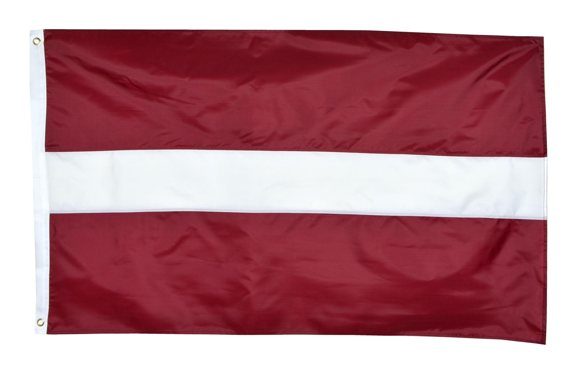 Shop72 - Latvia Flag Oxford Nylon Country Flags Canvas Header Brass Grommets Stitched from Wind Side