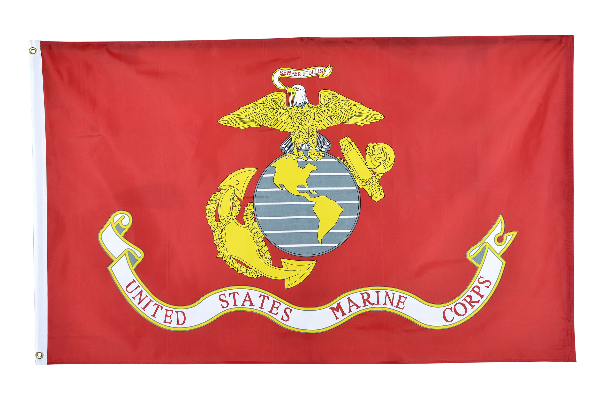 Shop72 - 210D 3 X 5 ft US Armed Forces Flags Outdoors/ Indoors - Marine