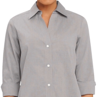 Foxcroft-NonIron-Women-Shirt-Silver-S