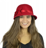 OPT-WOMENCLOCHEHATS-CL1490-RED
